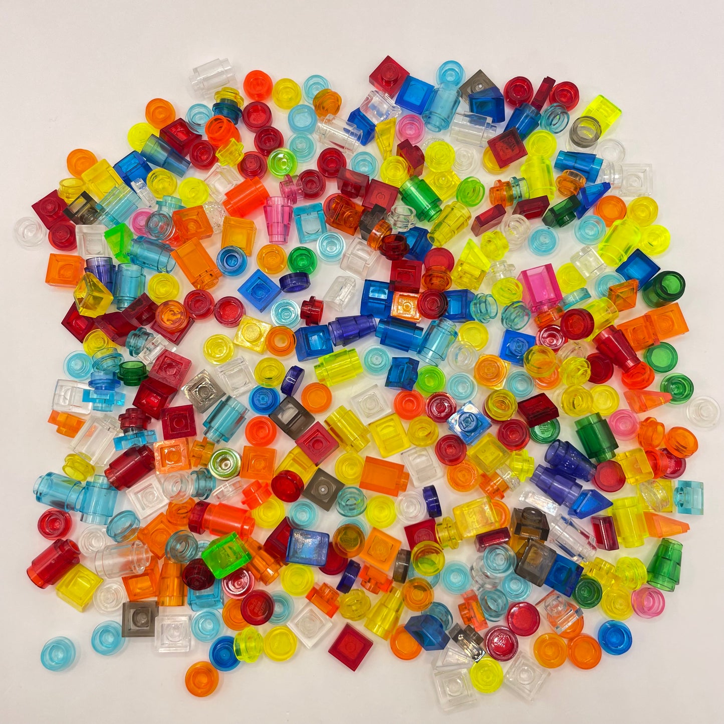 LEGO Greebling, 1x1, Transparent, Approx. 60g