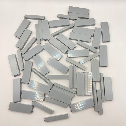 LEGO Bricks and Pillars, 6x Tall, Light Bluish Grey, Building, Approx. 150g