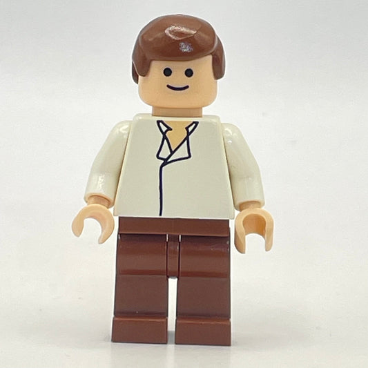 LEGO Han Solo White Shirt, No Wrinkles, Star Wars, Minifigure (sw0084) Wrong Head