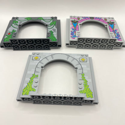 LEGO Large Wall Panel, Grey, 3 Pieces