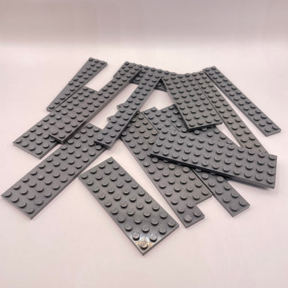 LEGO Medium Plates, Dark Bluish Grey, Approx. 75g