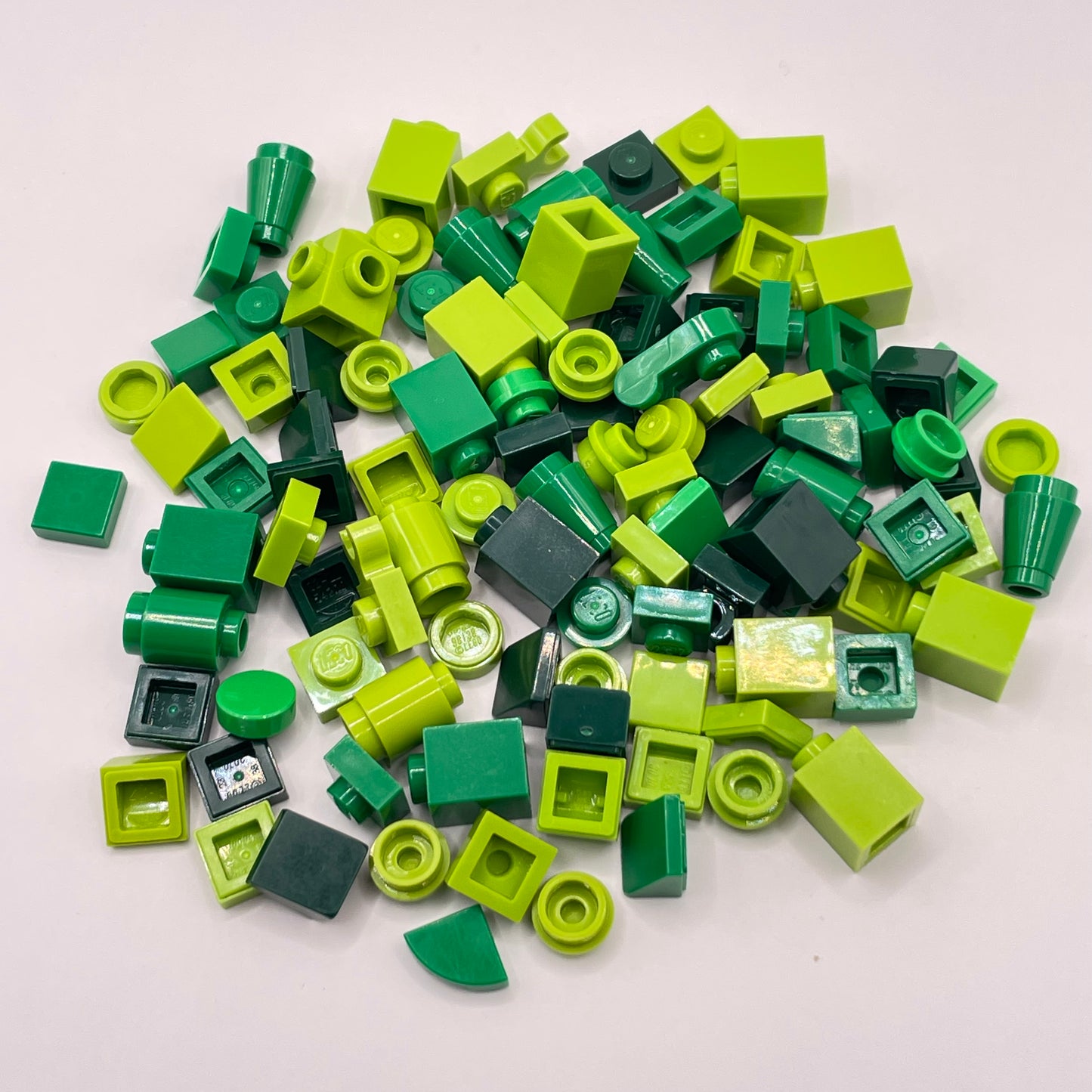 LEGO Mixed Green, Greebling, 100 Pieces