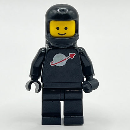 LEGO Classic Space - Black, Minifigure (sp003) - Cracked Torso, Correct Helmet