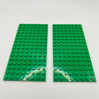 LEGO 8x16 Plates, Green, 2 Pieces,