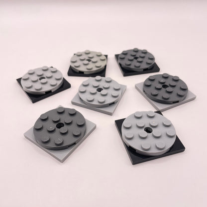 LEGO Mixed Turntables, Mixed Colours, 7 pieces
