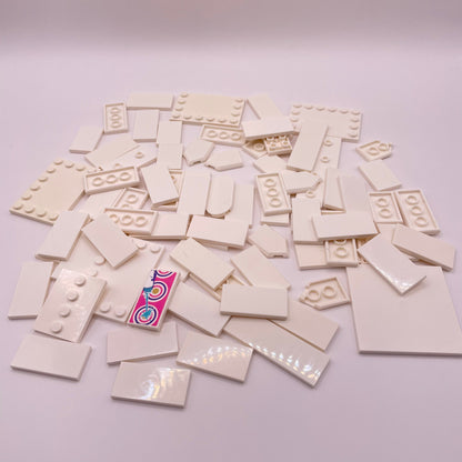 LEGO Tiles, Medium, plates, White, Approx. 80g