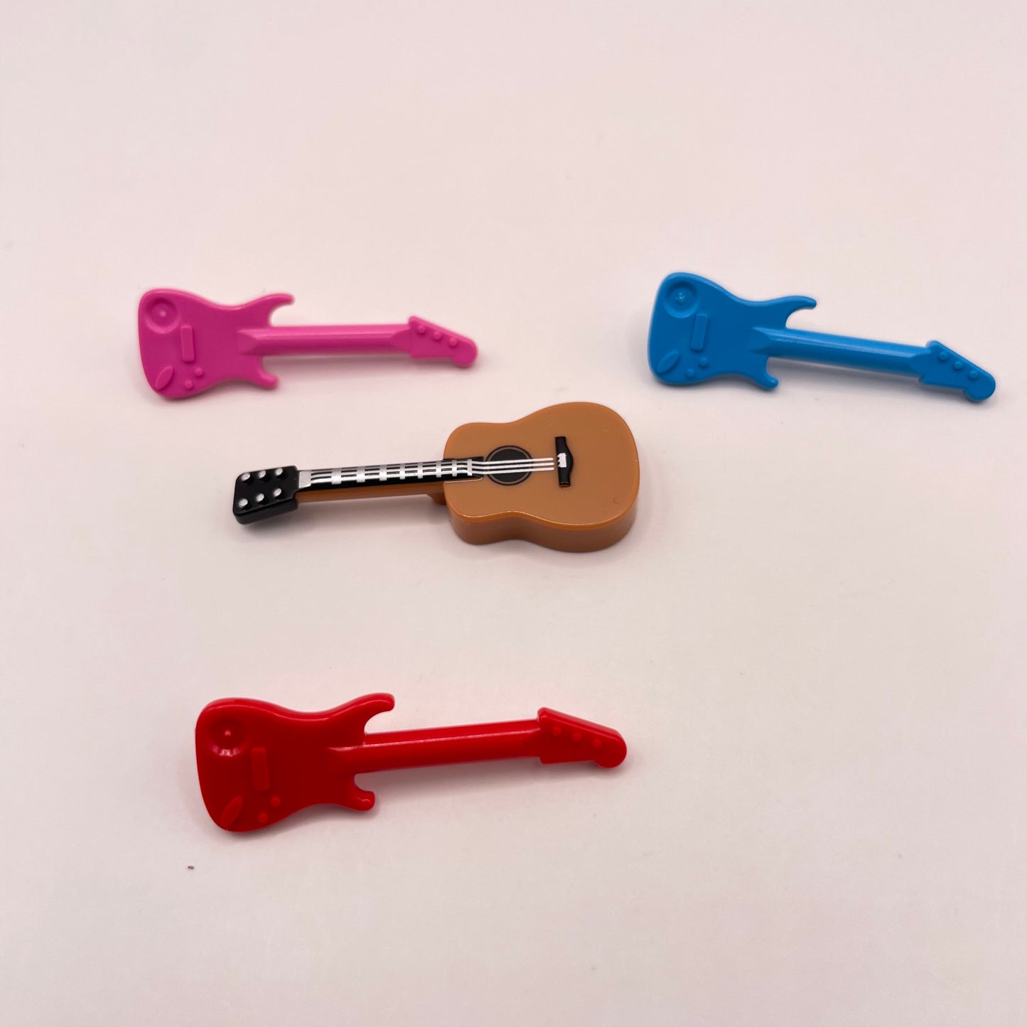 LEGO Mixed Guitars, Minifigure Accessories, 4 Pieces