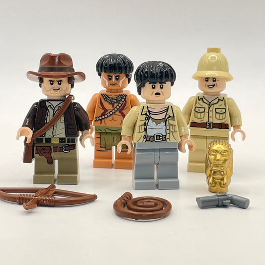LEGO Indiana Jones Bundle, for Set 77015- Temple of the Golden Idol, Minifigure (Pack of 4)