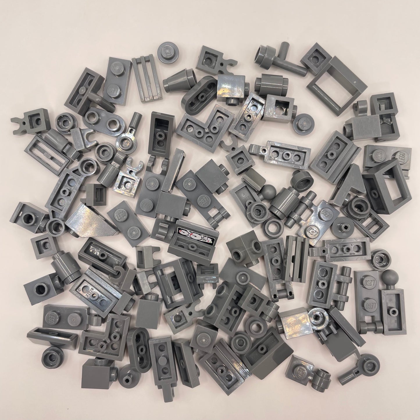 LEGO Greebling, Dark Bluish Grey, 100 Pieces