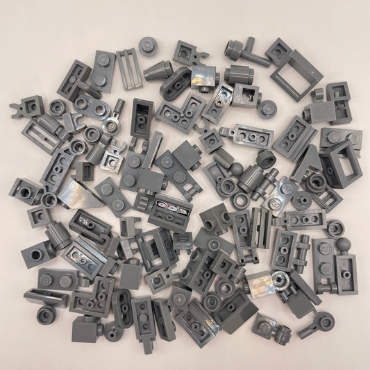 LEGO Greebling, Dark Bluish Grey, 100 Pieces