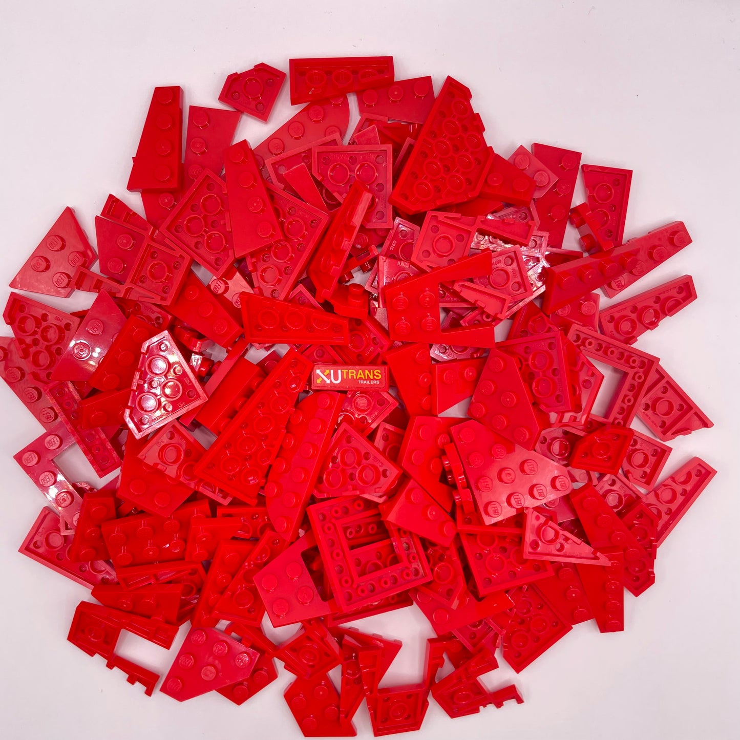 LEGO Medium Wedges, Red, Approx. 135g