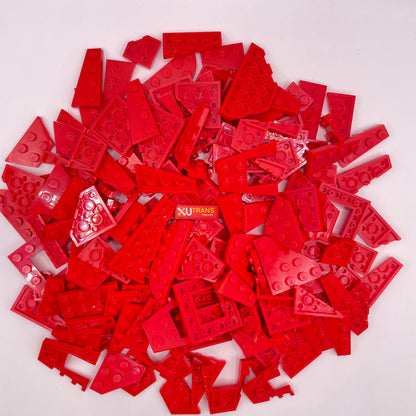 LEGO Medium Wedges, Red, Approx. 135g