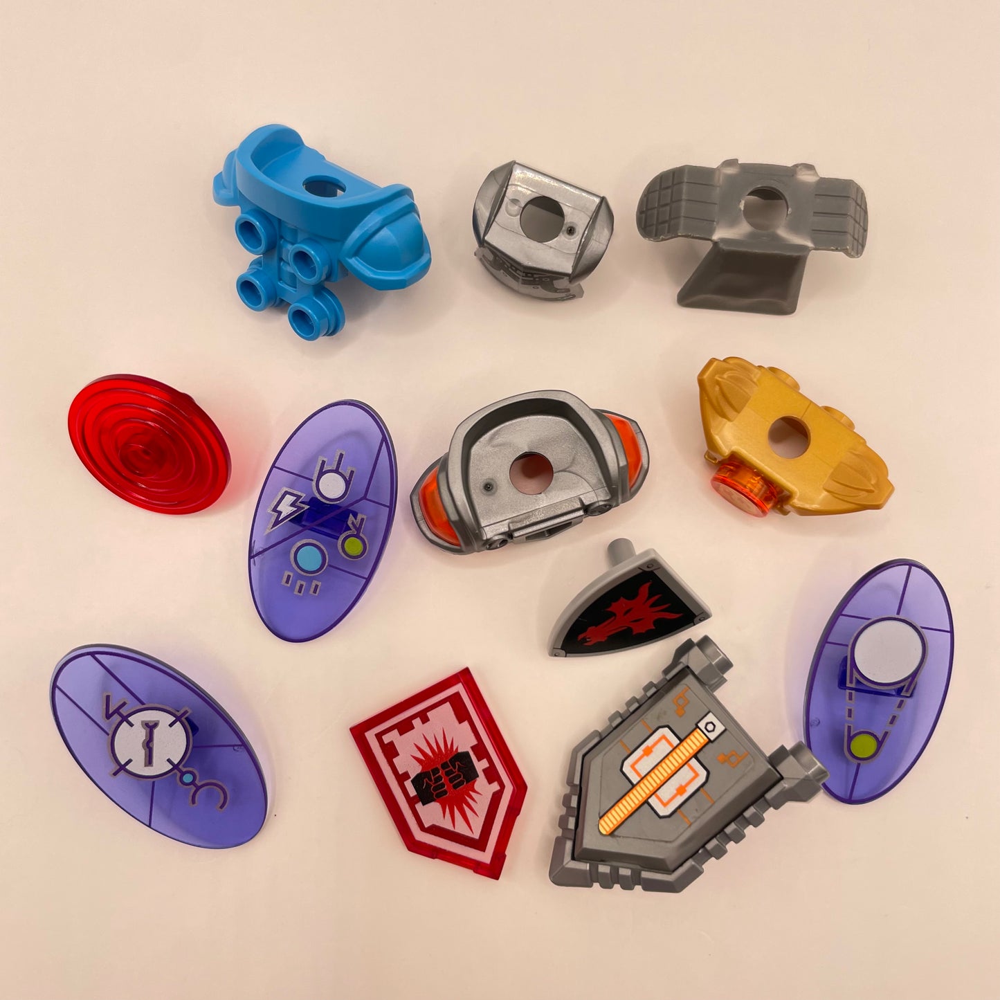 LEGO Mixed Shields and Armor, Minifigure Accessories, 12 Pieces