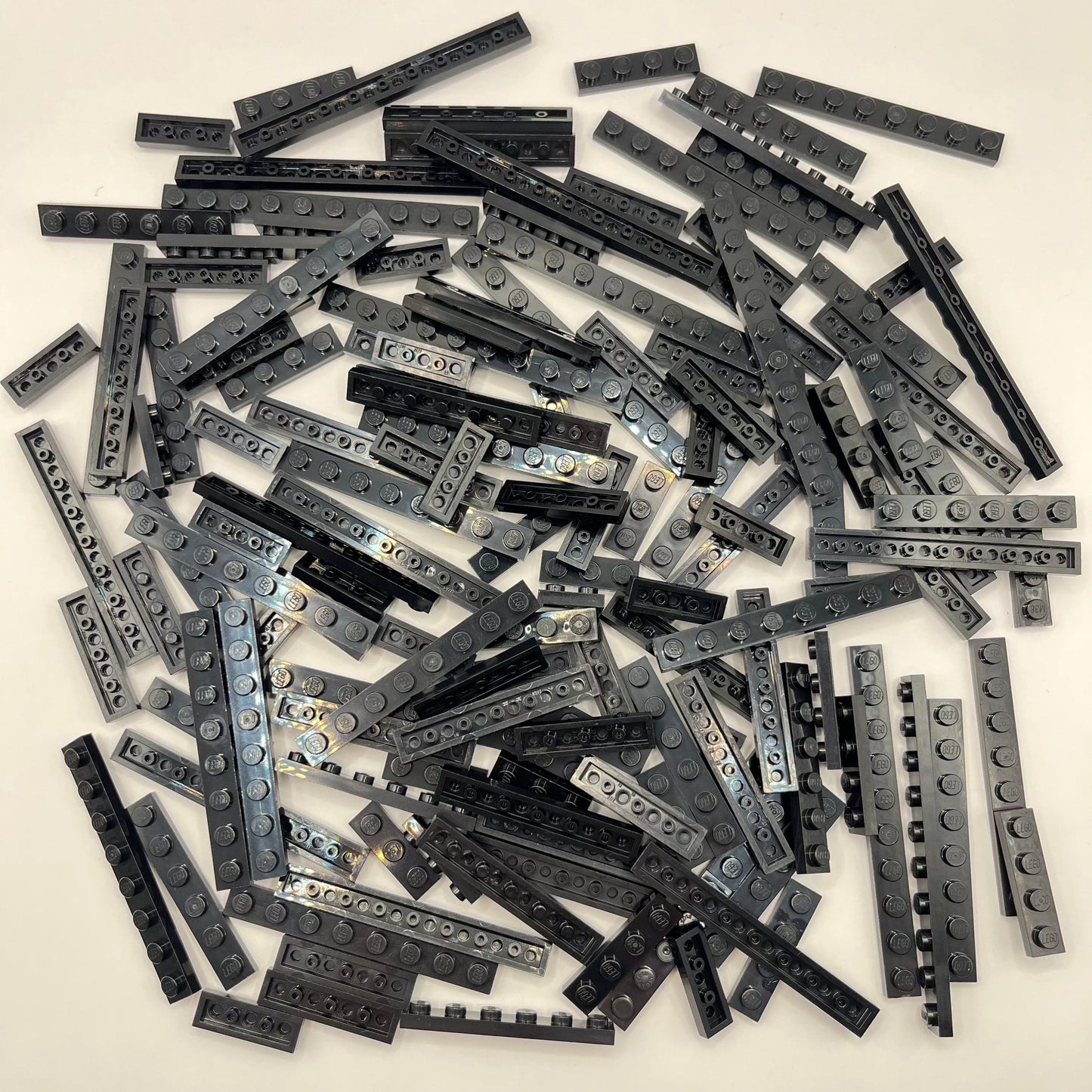LEGO Black, 1x Plates, Approx. 130g