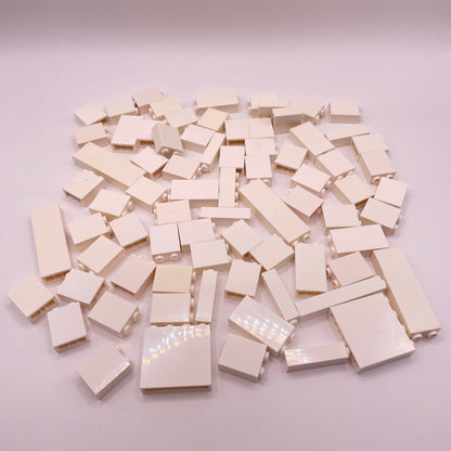 LEGO Brick, 1x Wide, Tall, White, Approx. 130g