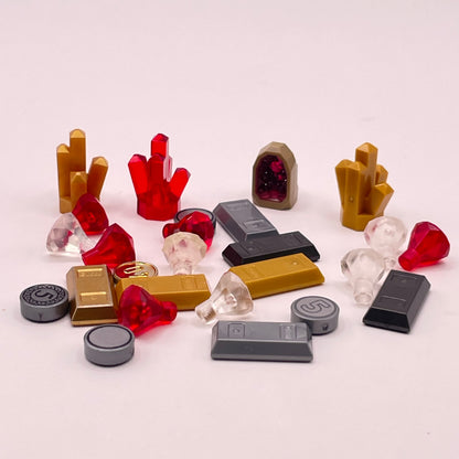 LEGO Treasure and Crystals, Mixed Colours, 25 Pieces