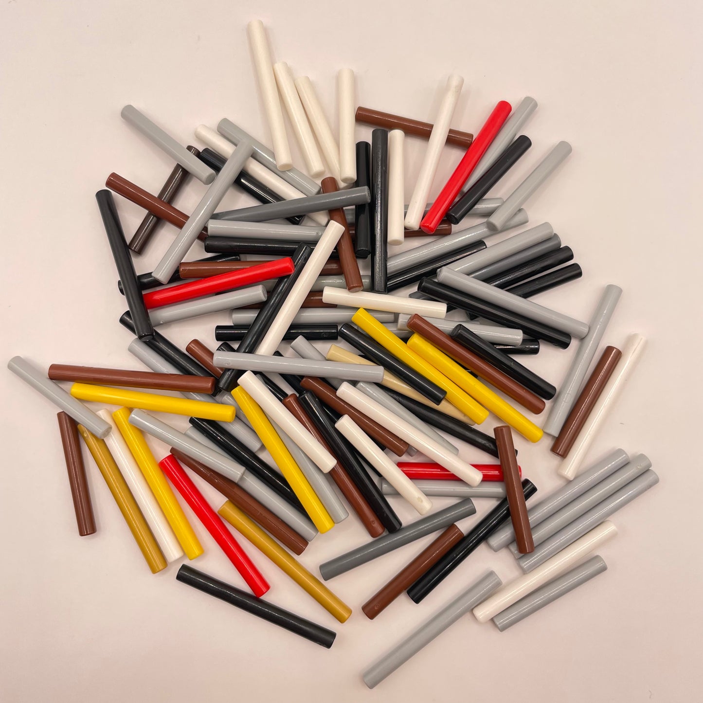 LEGO Mixed 3L / 4L Bars / Poles, 100 Pieces