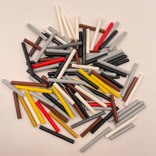 LEGO Mixed 3L / 4L Bars / Poles, 100 Pieces