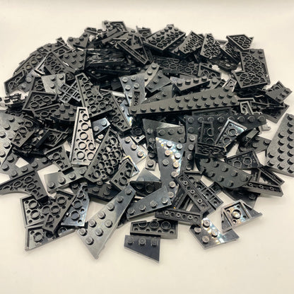 LEGO Plates, Wings and Circles, Black, Approx. 200g