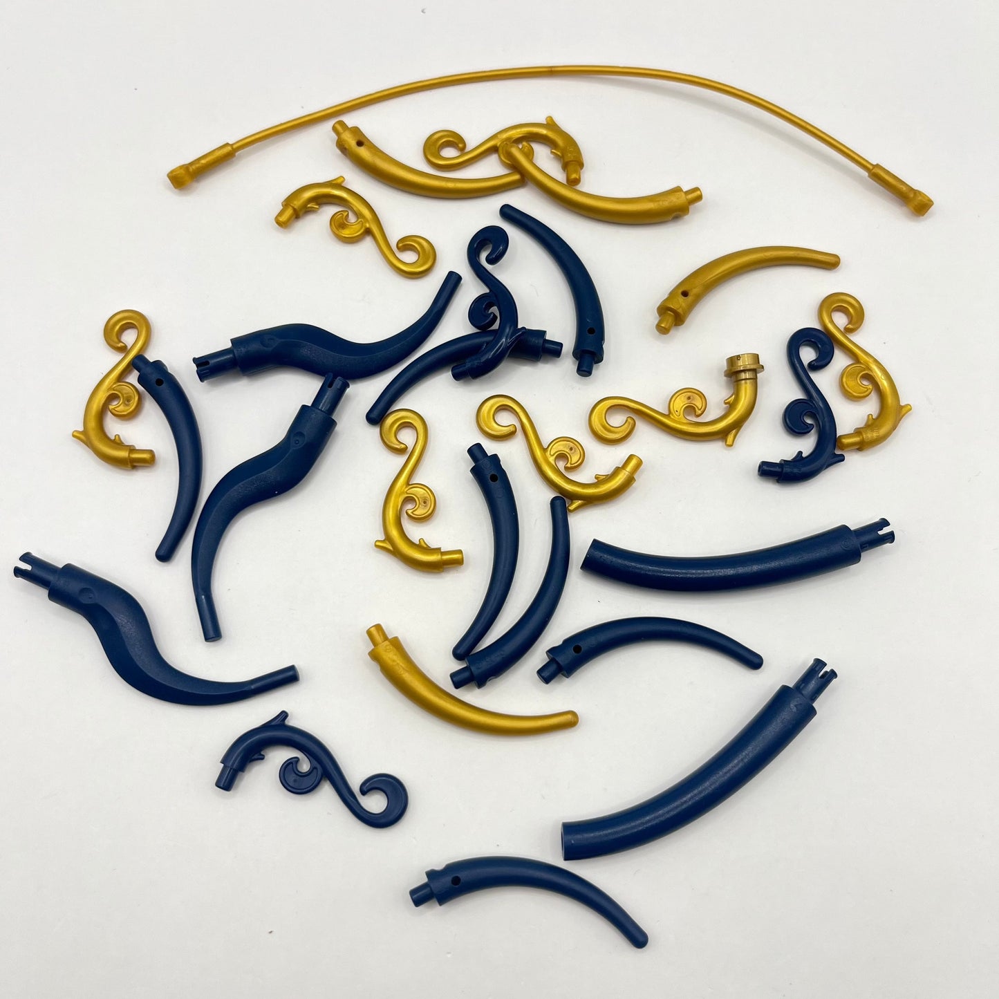 LEGO Decorative Swirls / Pieces, Mixed Pieces, 15 Pieces