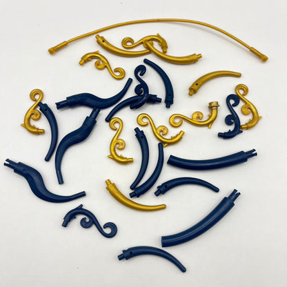 LEGO Decorative Swirls / Pieces, Mixed Pieces, 15 Pieces