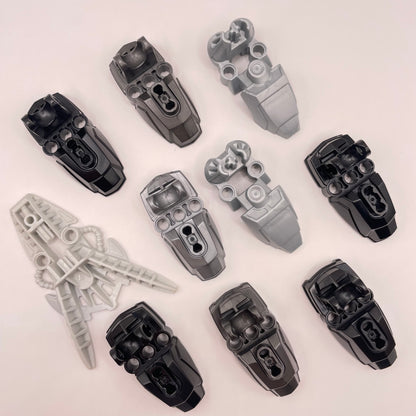 LEGO Bionicle, Foot, Monochrome, Black, 10 Pieces