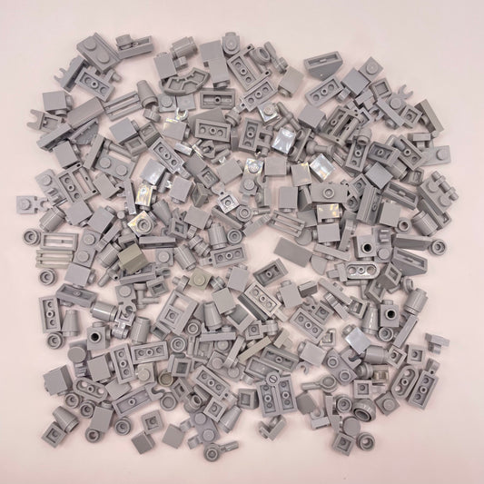 LEGO Greebling, Light Bluish Grey, 250 Pieces