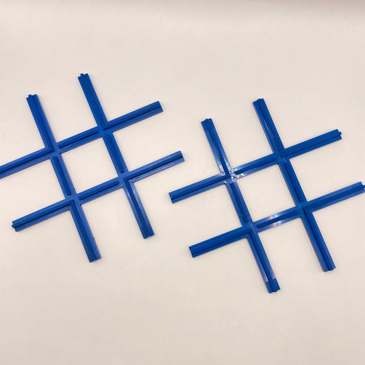 LEGO Rail Crossing, Vintage, Blue, 4.5V Train Track, 2 Pieces,