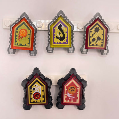 LEGO Nexo Knights Shields, Minifigure Accessories, 5 Pieces