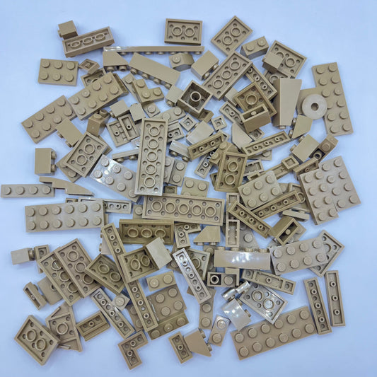 LEGO Dark Tan, Mixed Bricks, Approx. 100g