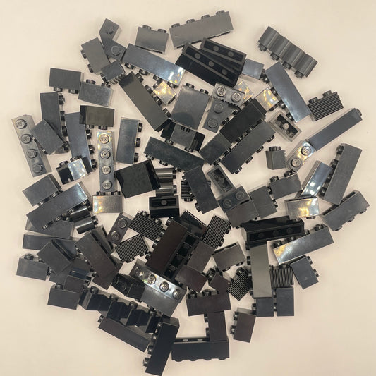 LEGO Short  Bricks, 1x Wide, Black, Approx. 100g