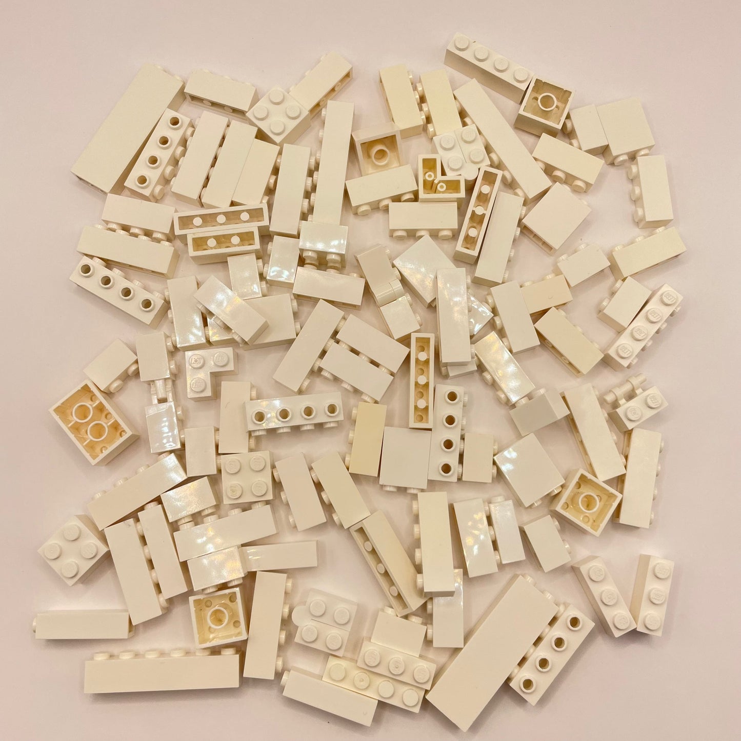 LEGO Bricks 1x Wide, White, Approx. 135g