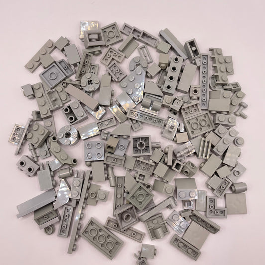LEGO Mixed Pieces, Light Grey, Approx. 80g (mostly Old Light Grey)