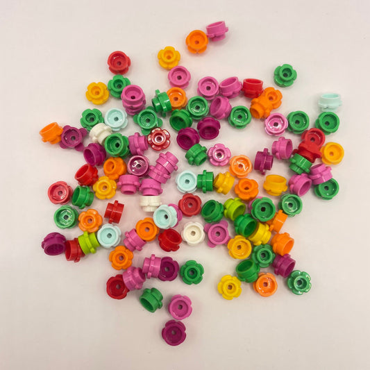 LEGO 1x1 Flowers, Mixed Colours, 100 Pieces, Plant