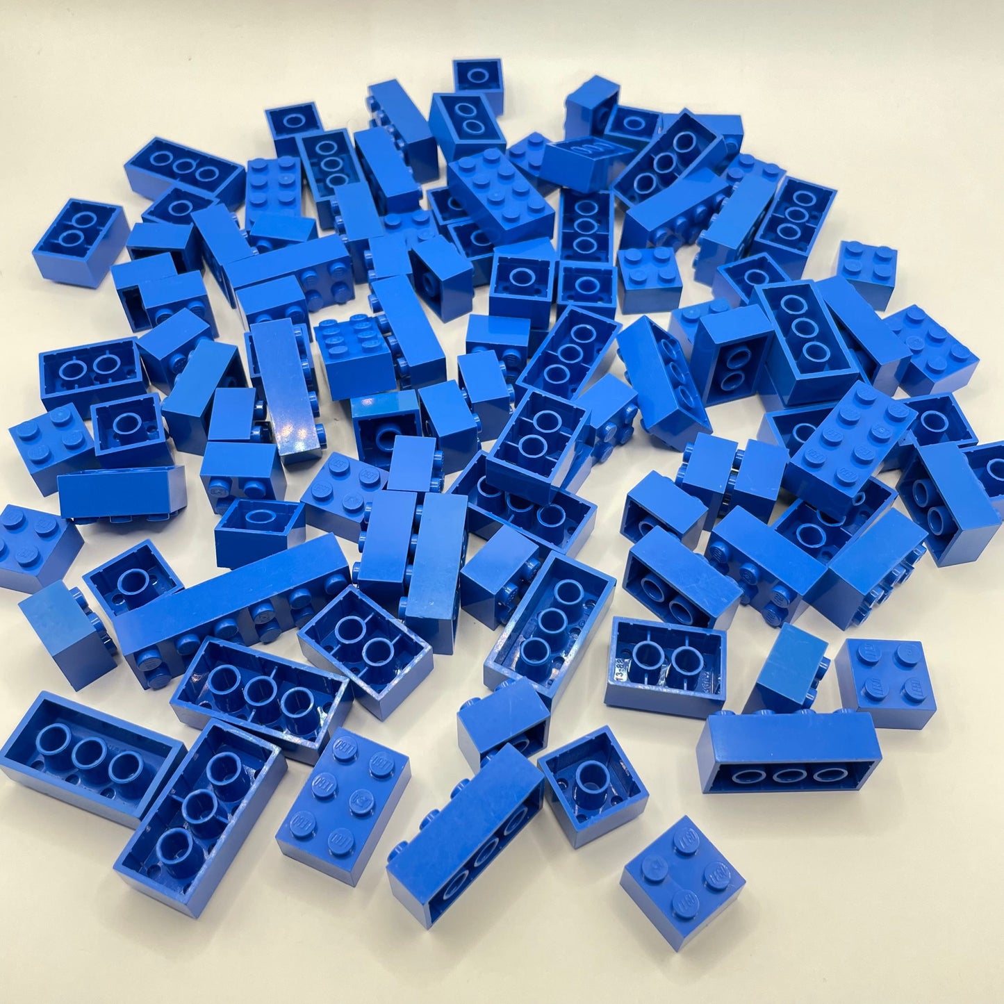 LEGO Bricks, 2x Wide, Blue, Approx. 175g