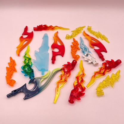 LEGO Trans-Mixed Colours Flames, Technic, Connection, 16 Pieces