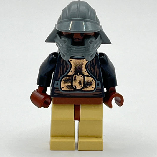 LEGO Lando Calrissian - Skiff Guard Reddish Brown Hips, Star Wars, Minifigure (sw0086) - Marked Head