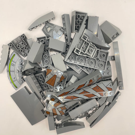 LEGO Slopes, Large, Dark, Bluish Grey, Approx. 125g