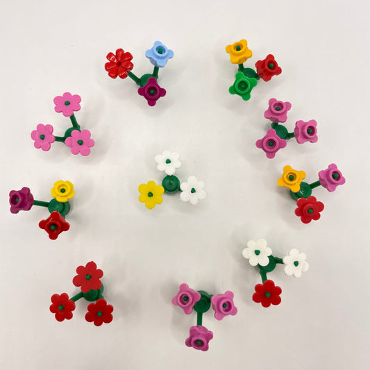 LEGO Flowers Shrubs, Mixed Colours, 40 Pieces