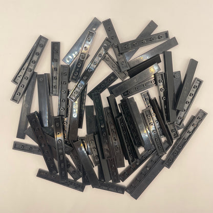 LEGO Tiles, 1x Wide, Long, Black, Approx. 50g