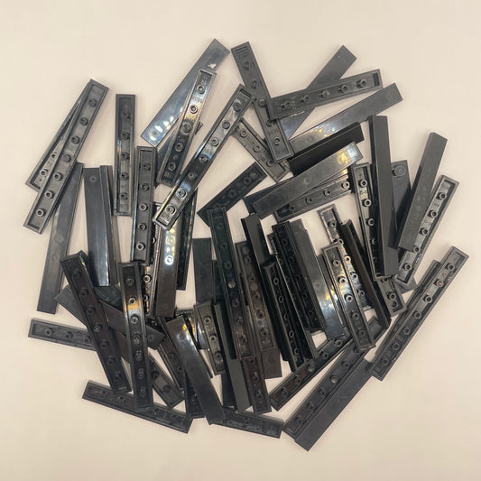 LEGO Tiles, 1x Wide, Long, Black, Approx. 50g