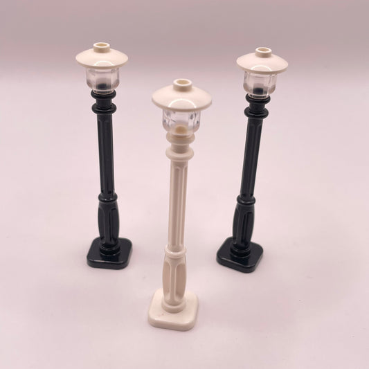 LEGO Lamp Posts, Winter Village, Building Pieces, Black and White, 3 Pieces