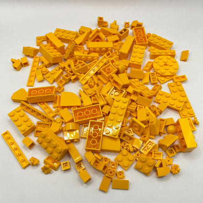 LEGO Bright Light Orange, Mixed Bricks, Approx. 110g