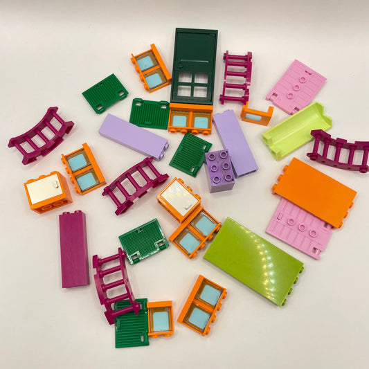 LEGO Building, Mixed Pieces, Bright Friends Colours, Approx. 65g