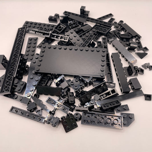 LEGO Mixed Pieces, Black, Approx. 100g
