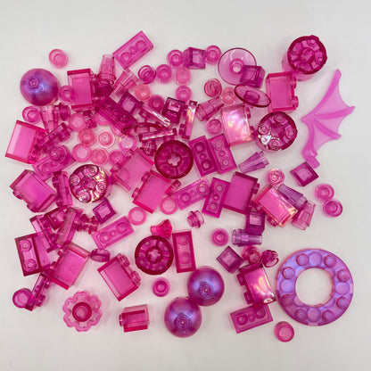 LEGO Transparent Pink, Approx. 40g