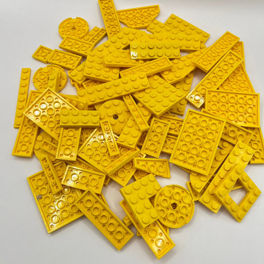 LEGO Yellow, Plates, Approx. 140g
