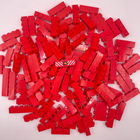 LEGO Medium Bricks, Red, Approx. 120