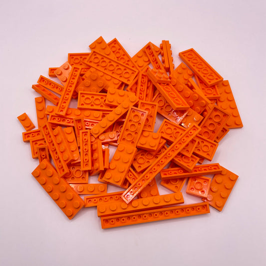 LEGO Plates, Orange, Approx. 85g