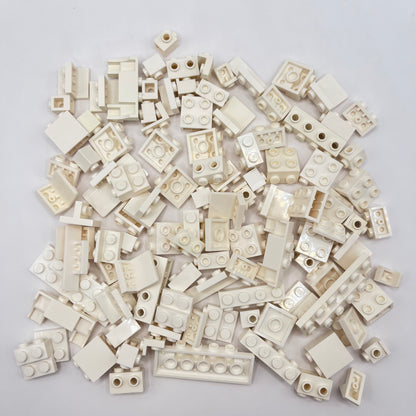 LEGO White Mixed SNOT Pieces Approx. 90g